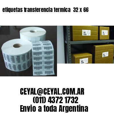 etiquetas transferencia termica  32 x 66