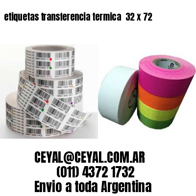 etiquetas transferencia termica  32 x 72