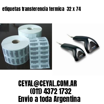 etiquetas transferencia termica  32 x 74