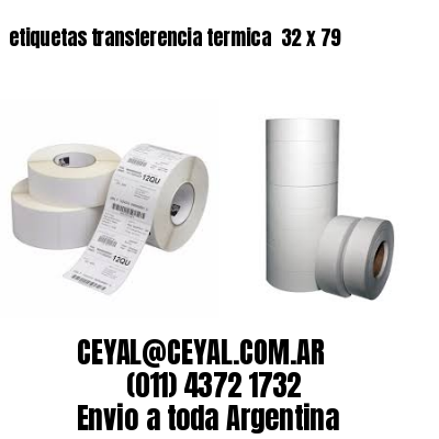 etiquetas transferencia termica  32 x 79