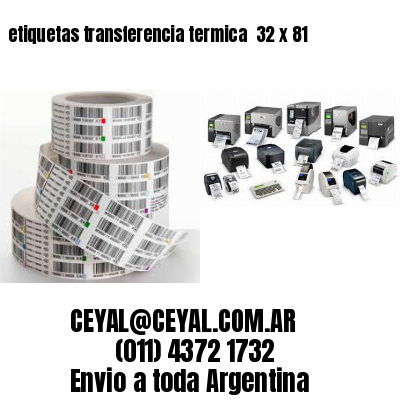 etiquetas transferencia termica  32 x 81