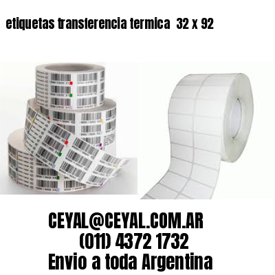 etiquetas transferencia termica  32 x 92