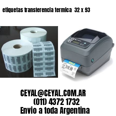 etiquetas transferencia termica  32 x 93