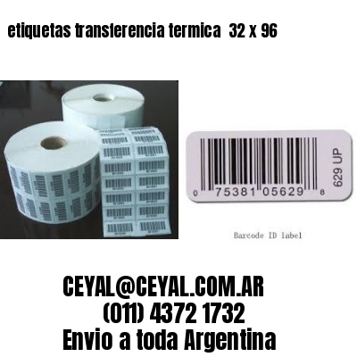 etiquetas transferencia termica  32 x 96