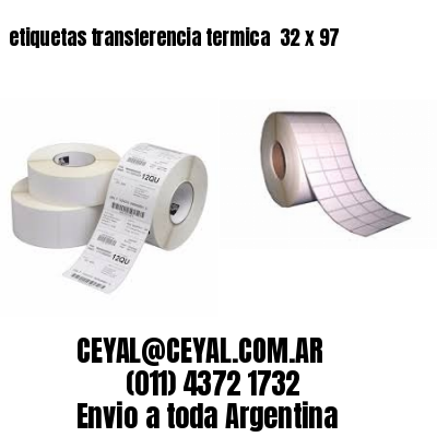 etiquetas transferencia termica  32 x 97