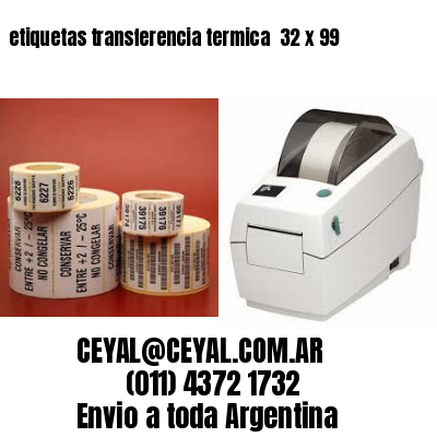 etiquetas transferencia termica  32 x 99
