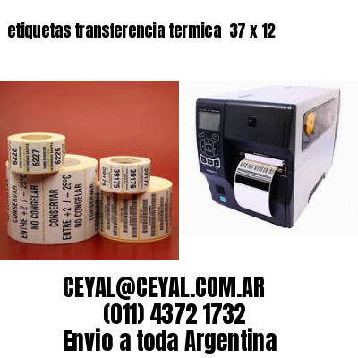 etiquetas transferencia termica  37 x 12
