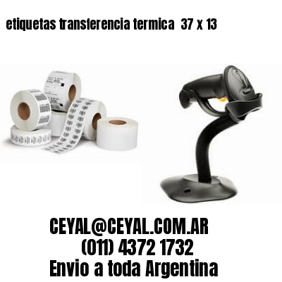 etiquetas transferencia termica  37 x 13