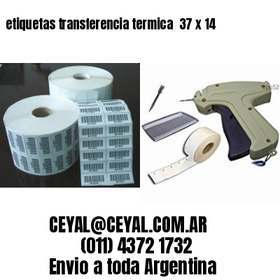 etiquetas transferencia termica  37 x 14