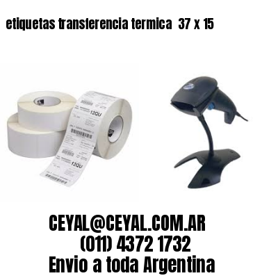 etiquetas transferencia termica  37 x 15