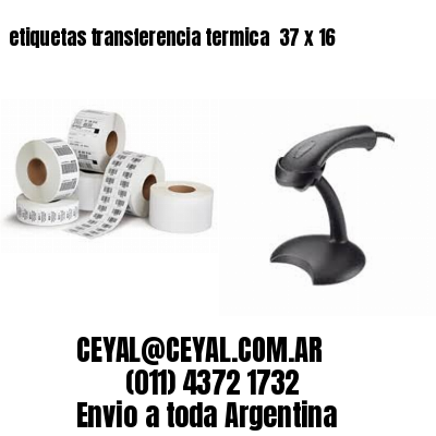 etiquetas transferencia termica  37 x 16