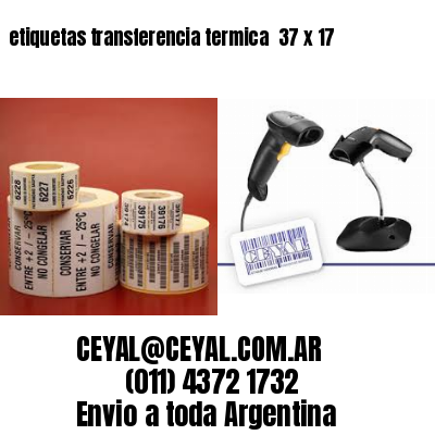 etiquetas transferencia termica  37 x 17