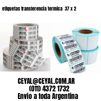 etiquetas transferencia termica  37 x 2