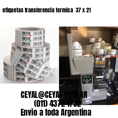 etiquetas transferencia termica  37 x 21