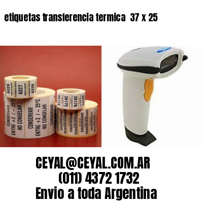 etiquetas transferencia termica  37 x 25