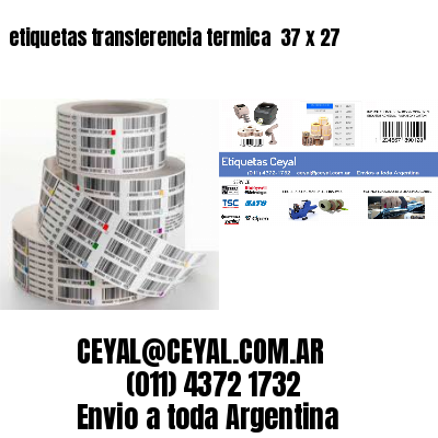 etiquetas transferencia termica  37 x 27