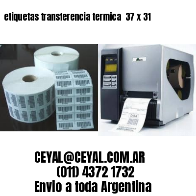 etiquetas transferencia termica  37 x 31