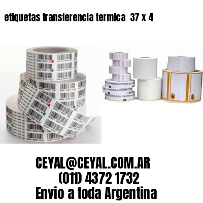 etiquetas transferencia termica  37 x 4