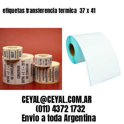 etiquetas transferencia termica  37 x 41