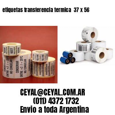 etiquetas transferencia termica  37 x 56
