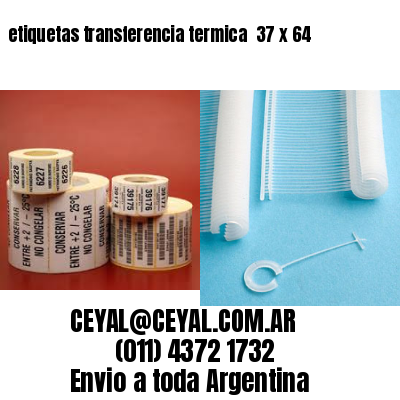 etiquetas transferencia termica  37 x 64