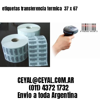 etiquetas transferencia termica  37 x 67