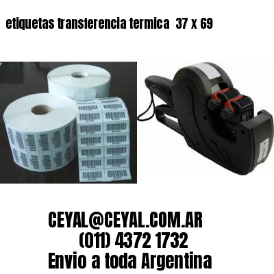 etiquetas transferencia termica  37 x 69