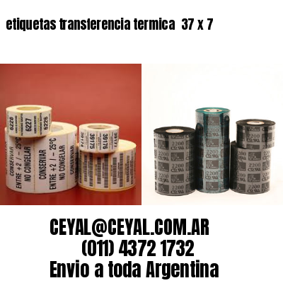 etiquetas transferencia termica  37 x 7