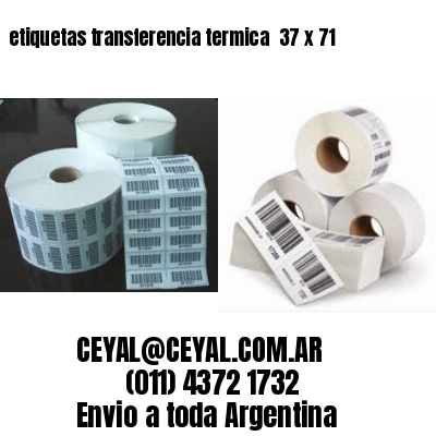 etiquetas transferencia termica  37 x 71