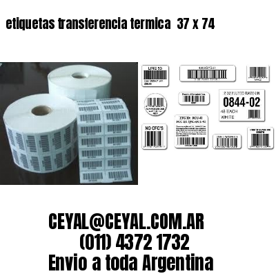 etiquetas transferencia termica  37 x 74