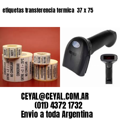 etiquetas transferencia termica  37 x 75