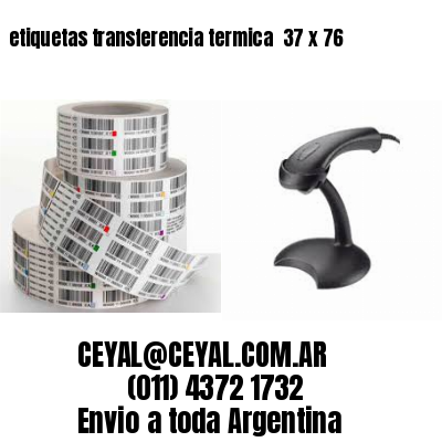 etiquetas transferencia termica  37 x 76