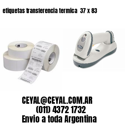 etiquetas transferencia termica  37 x 83