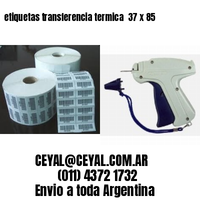 etiquetas transferencia termica  37 x 85