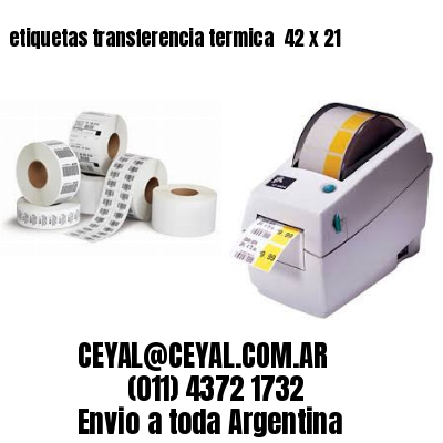 etiquetas transferencia termica  42 x 21
