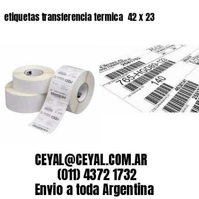 etiquetas transferencia termica  42 x 23