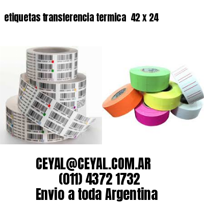 etiquetas transferencia termica  42 x 24
