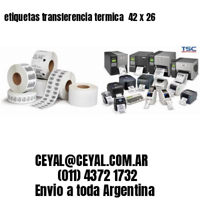 etiquetas transferencia termica  42 x 26