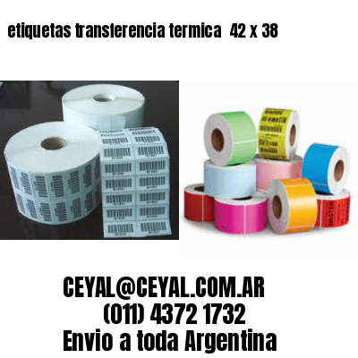 etiquetas transferencia termica  42 x 38