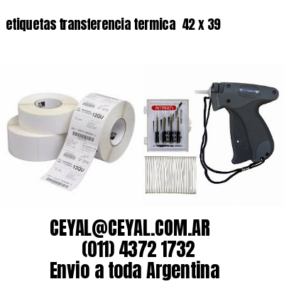 etiquetas transferencia termica  42 x 39