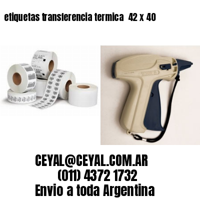 etiquetas transferencia termica  42 x 40