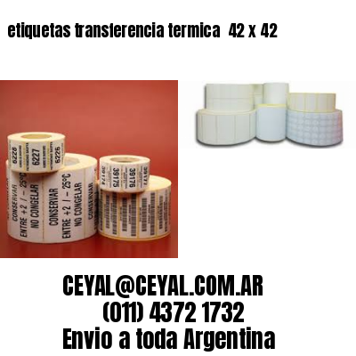 etiquetas transferencia termica  42 x 42