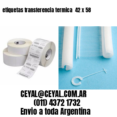 etiquetas transferencia termica  42 x 58