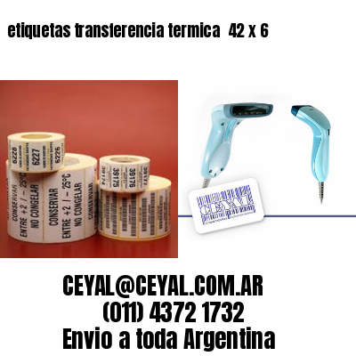 etiquetas transferencia termica  42 x 6