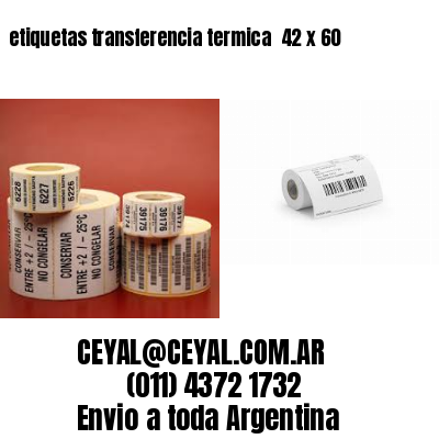 etiquetas transferencia termica  42 x 60
