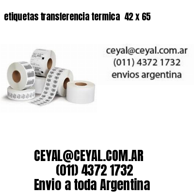 etiquetas transferencia termica  42 x 65