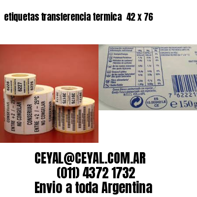 etiquetas transferencia termica  42 x 76