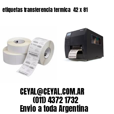 etiquetas transferencia termica  42 x 81