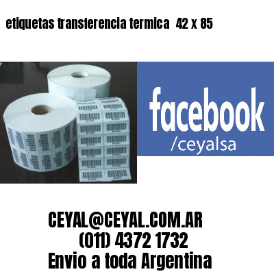 etiquetas transferencia termica  42 x 85