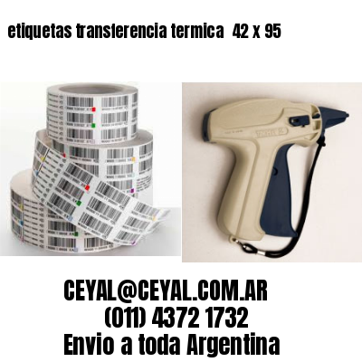 etiquetas transferencia termica  42 x 95